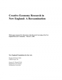 Cover of Creative Economy Research in New England: A Reexamination